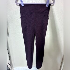 Maroon & Black Leggings